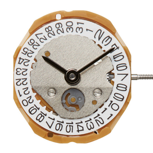Miyota GL15 Japan Quartz watch movement with date display at 6 o?clock, precision timekeeping