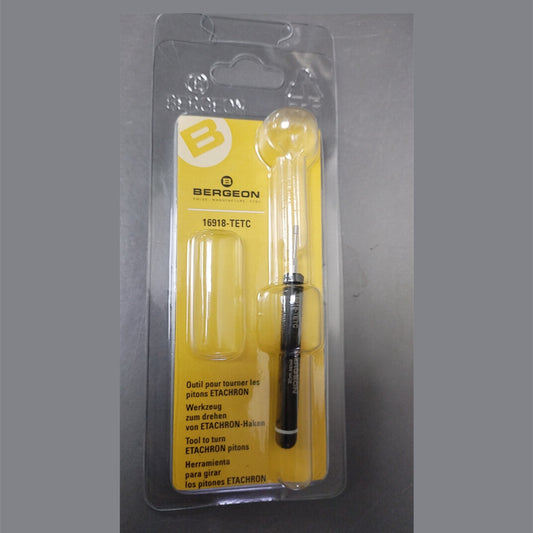 Bergeon 31081-TETC precision screwdriver for ETACHRON pitons, ideal watch accessory tool.