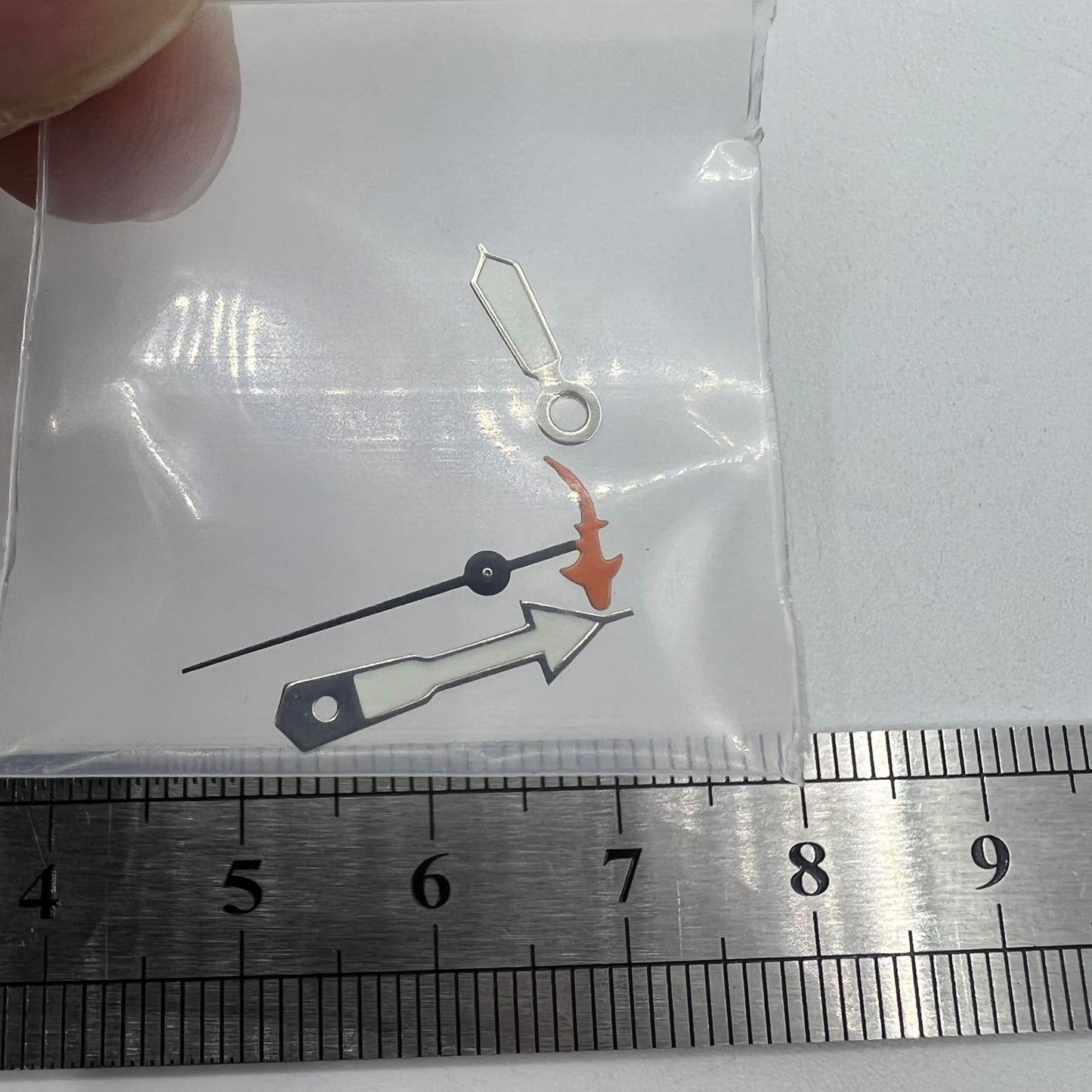 Fish-style second hand for NH35/NH36/4R36 watch movements, precision fit, ideal for custom watches.