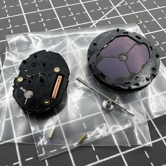 Hattori Epson VS17A solar quartz watch movement for precise timekeeping in watch accessories.