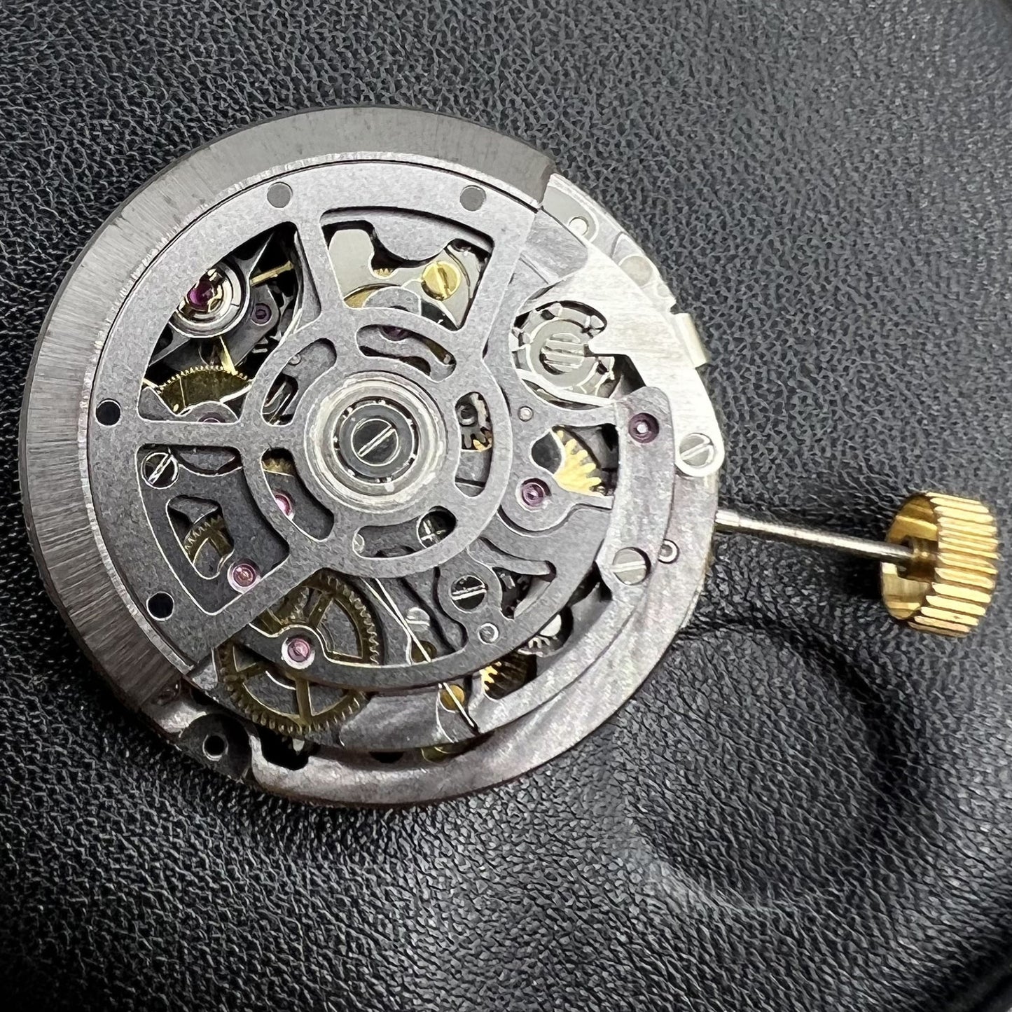 Hohler schwarzer SL4802 Chronograph 41-Juwelen Automatisches mechanisches Uhrwerk
