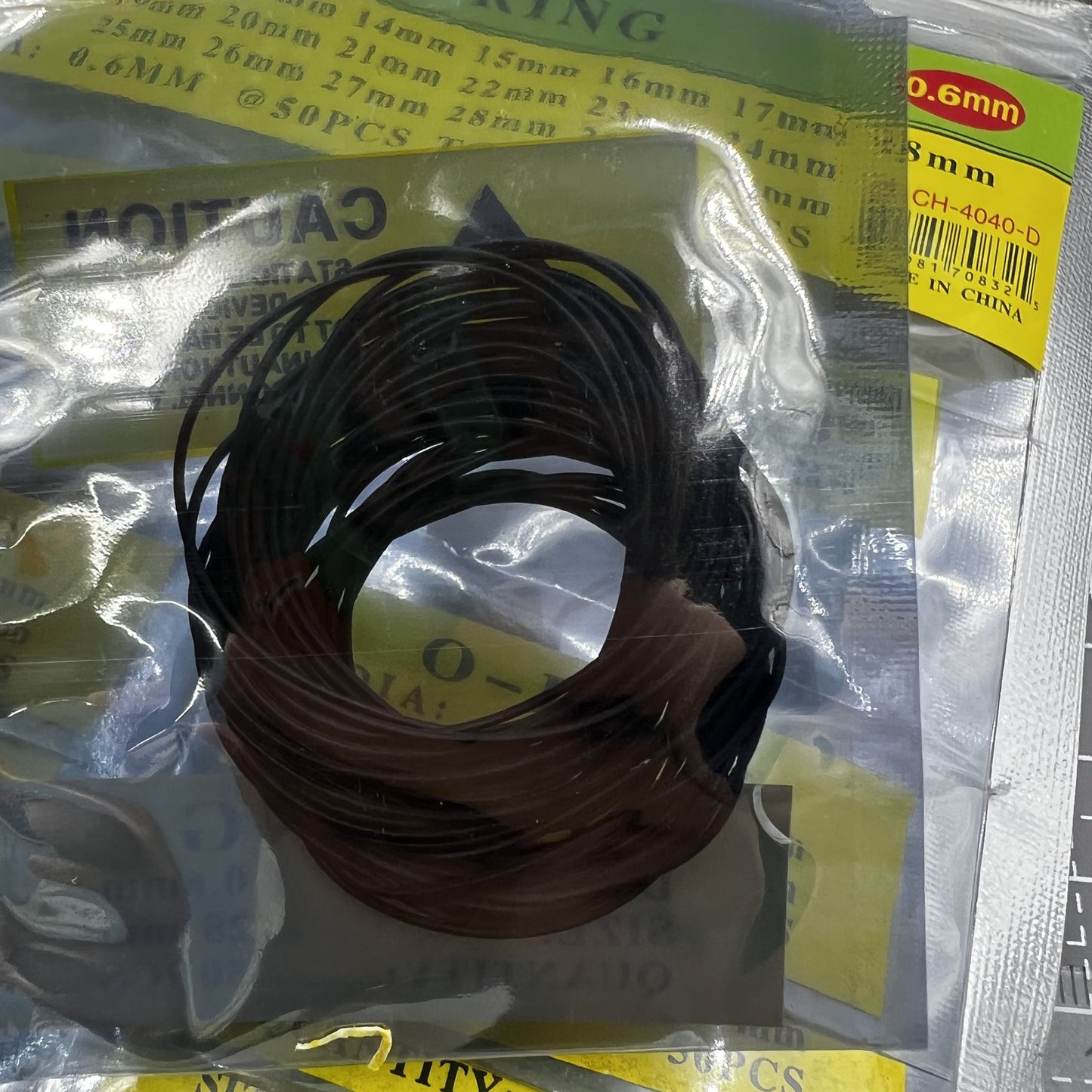 0.6mm(950pcs) Thickness Waterproof Rubber O-Ring Seal Gasket For Watch Back Case