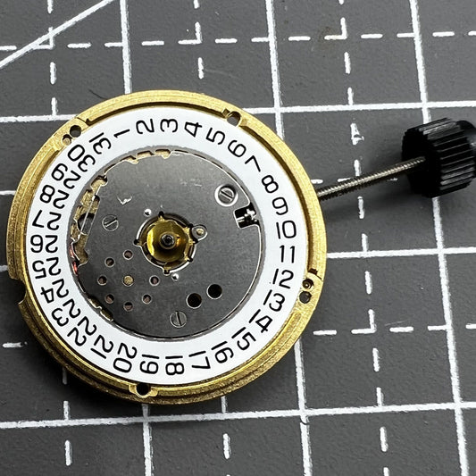 ETA F04.111 Swiss quartz watch movement with 3 hands and date for precise timekeeping