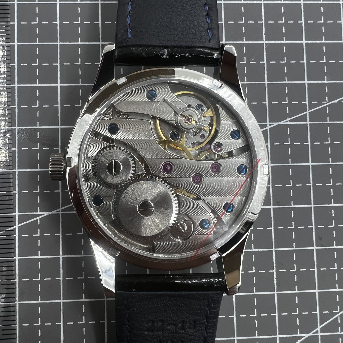 42mm Men Watch Seagull ST3600 Manual Chain Up Mechanical Movement