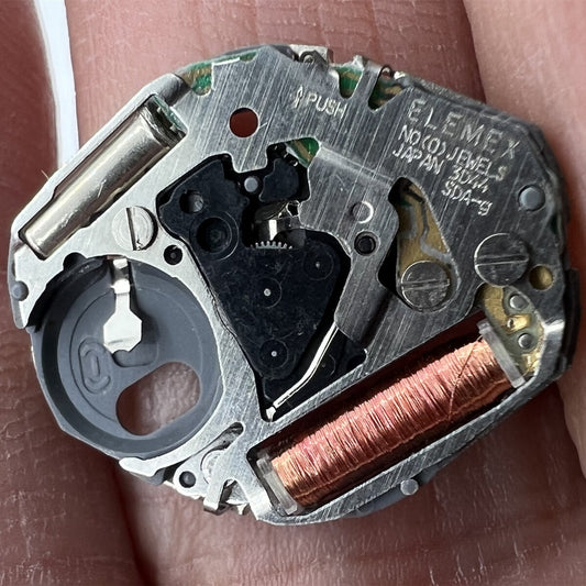 Japan Made Miyota 3D44 quartz movement for watches, 2 hands, quality repair part by Miyota.