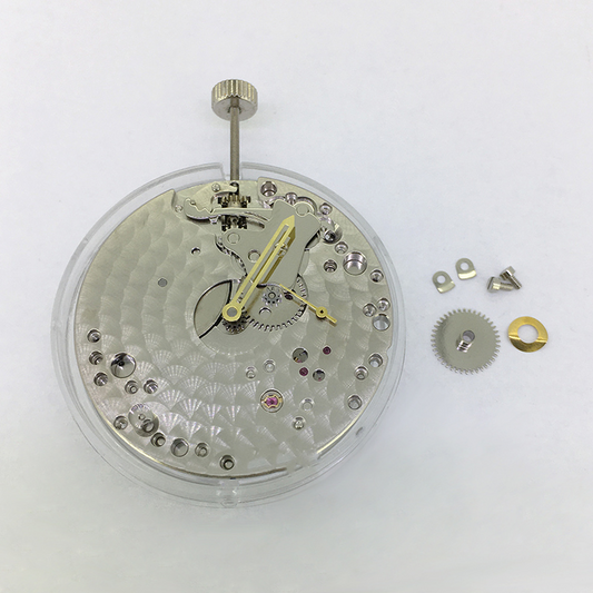Seagull ST3621 mechanical watch movement with second hand at 6, precision China-made ETA 6498 alternative.