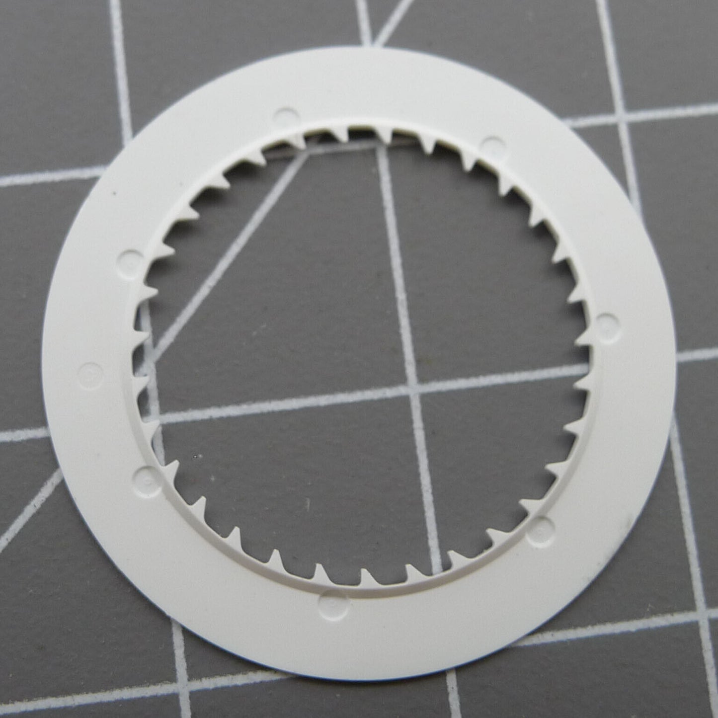 Blue date disk wheel with black background for NH35 watch movement, enhancing timepiece precision.