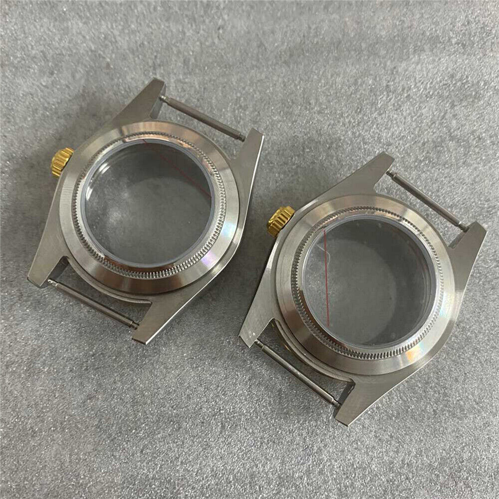 Boîtier de montre transparent en verre saphir pour NH35/NH36/4R, 39 mm