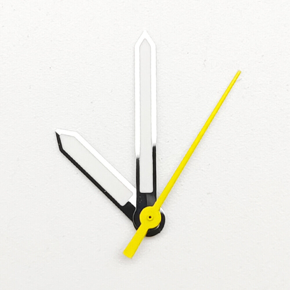 Silver-trimmed green luminous watch hands compatible with NH35A/NH36A/4R36 movements for Seiko precision.