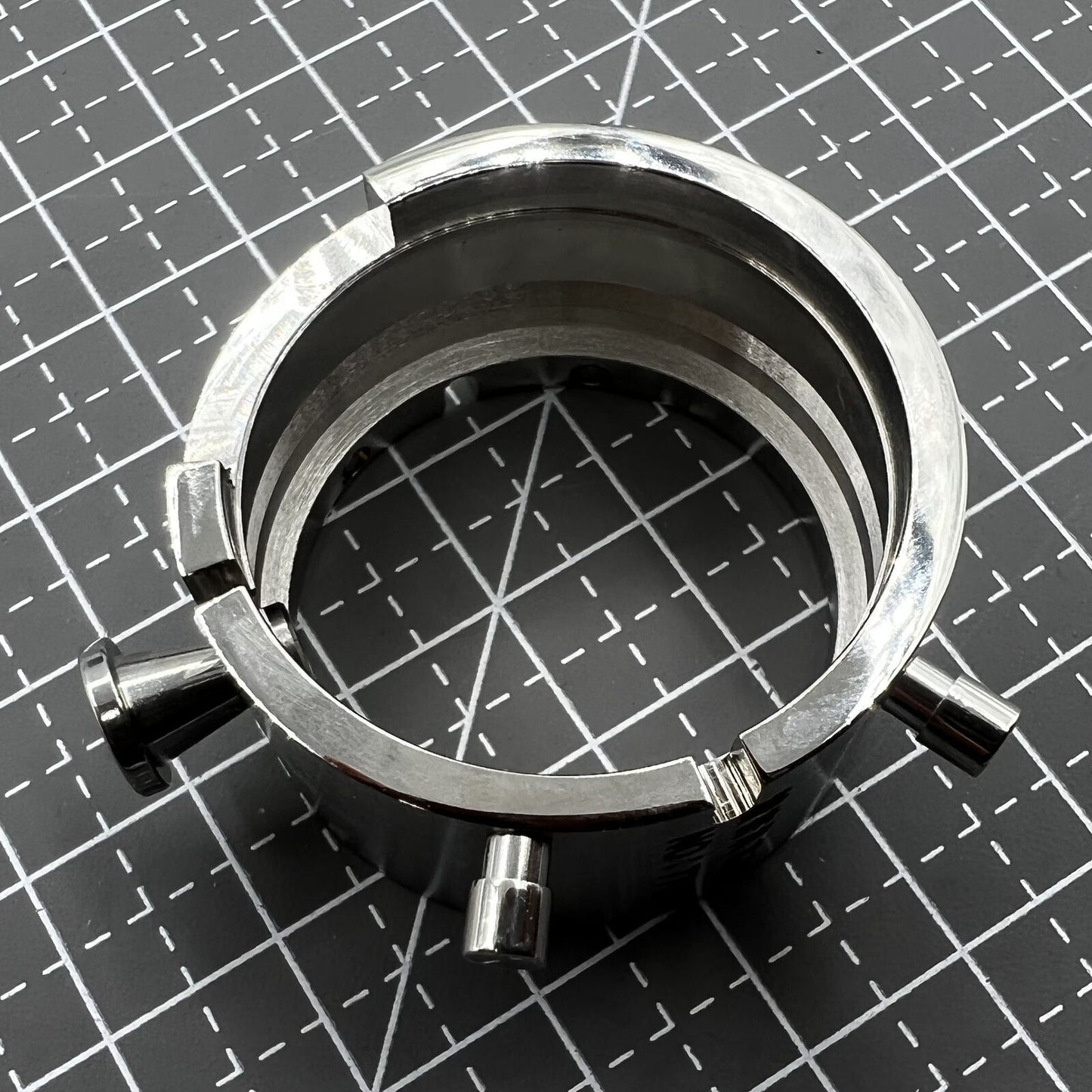 Chromium-plated Movement Holder Generic for Movement ETA 7750