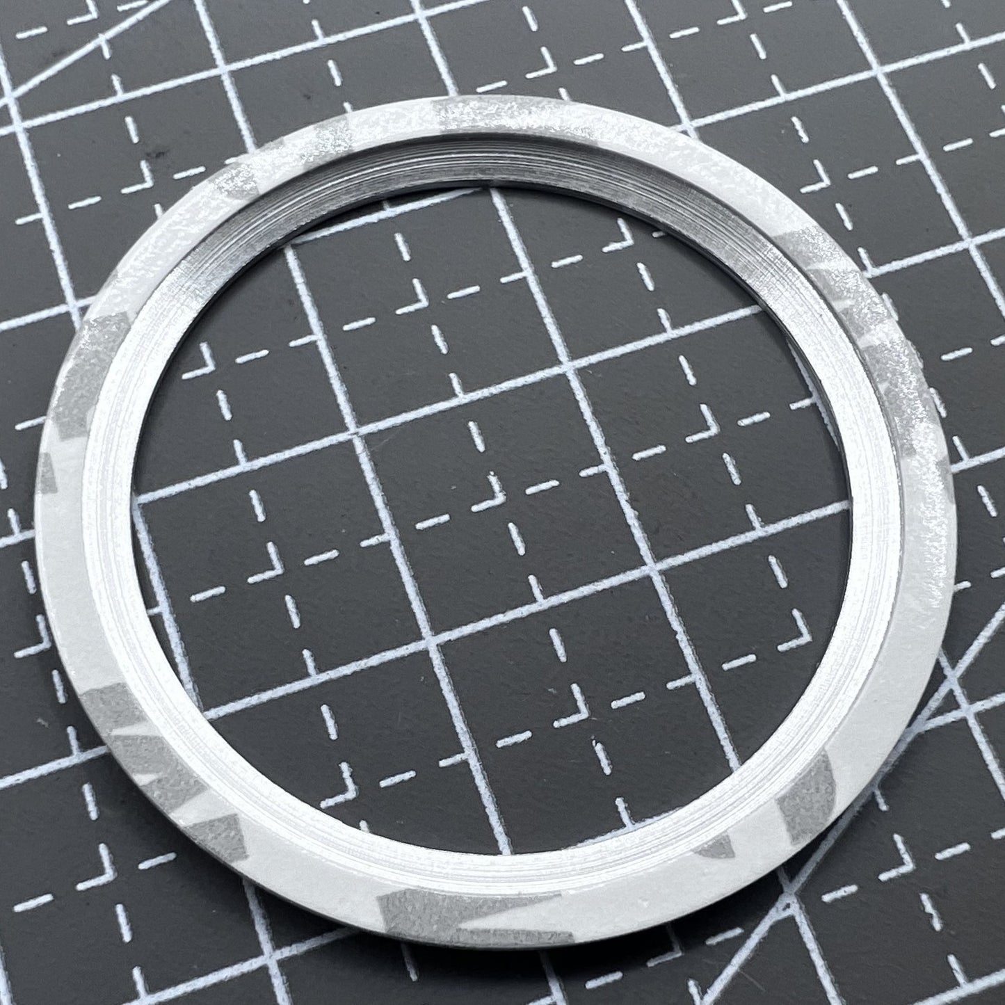 38 mm silberne Keramiklünette GMT für 40 mm automatische mechanische Herrenuhr