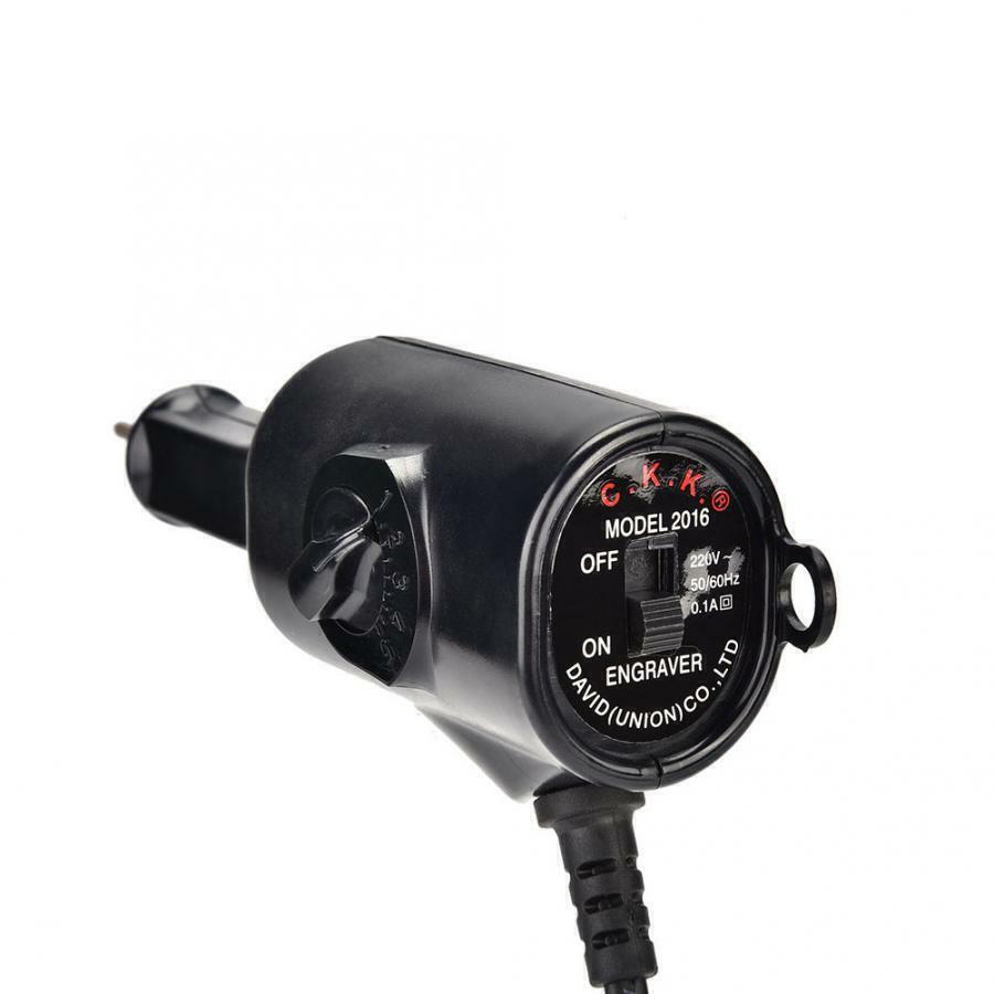 Electric jewelry engraver pen for detailed carving and precise lettering on jewelry accessories.