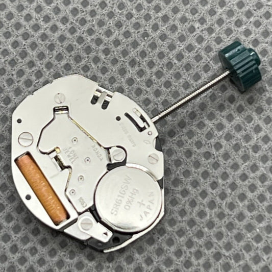 Ronda 1063 quartz watch movement with 3 hands, Swiss parts for precise accessory repairs.
