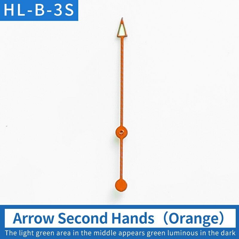 Luminous watch hands compatible with SKX007 and SKX009, designed for NH35A/NH36A movements.