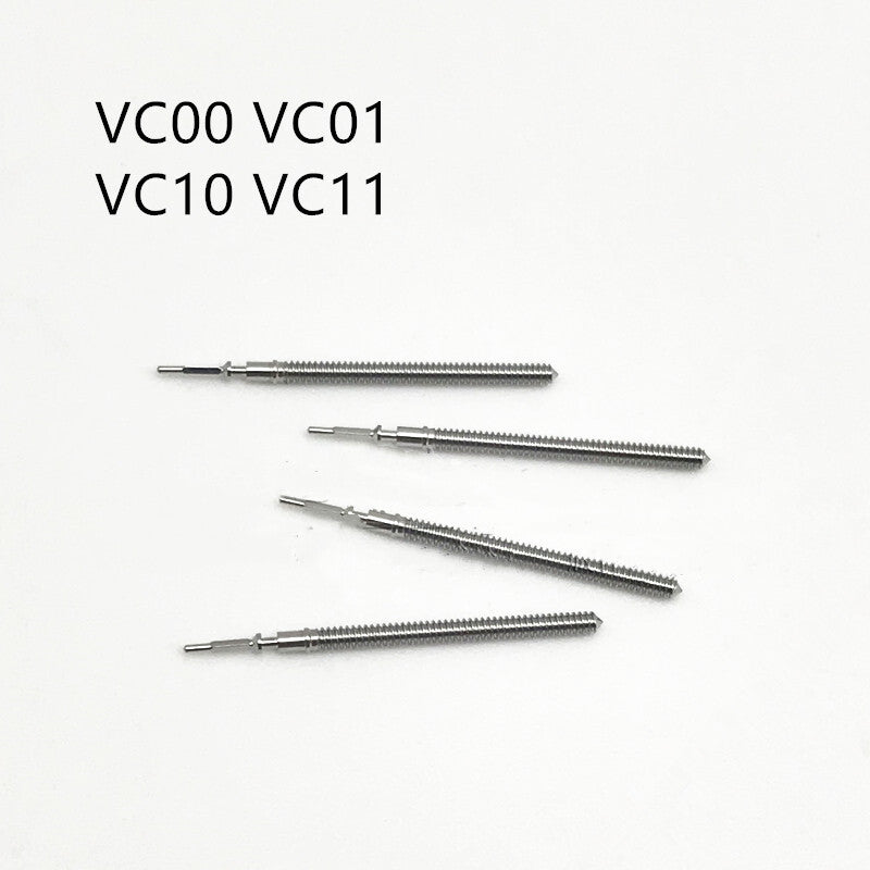 Lot de 10 tiges de remontoir de montre génériques pour mouvement VC00, VC01, VC10 et VC11