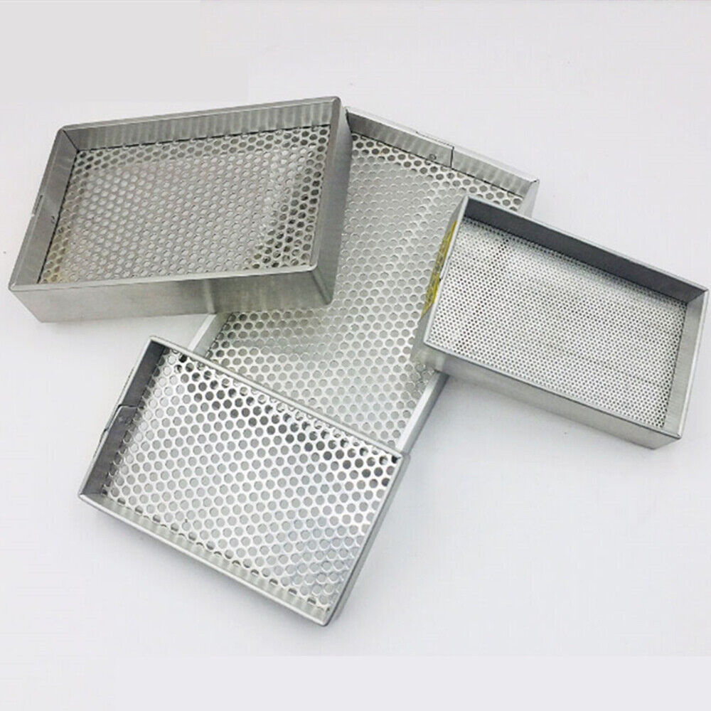 Aluminum cleaning tray organizer in 3 sizes for drying watch parts - ideal for watchmakers and accessories.
