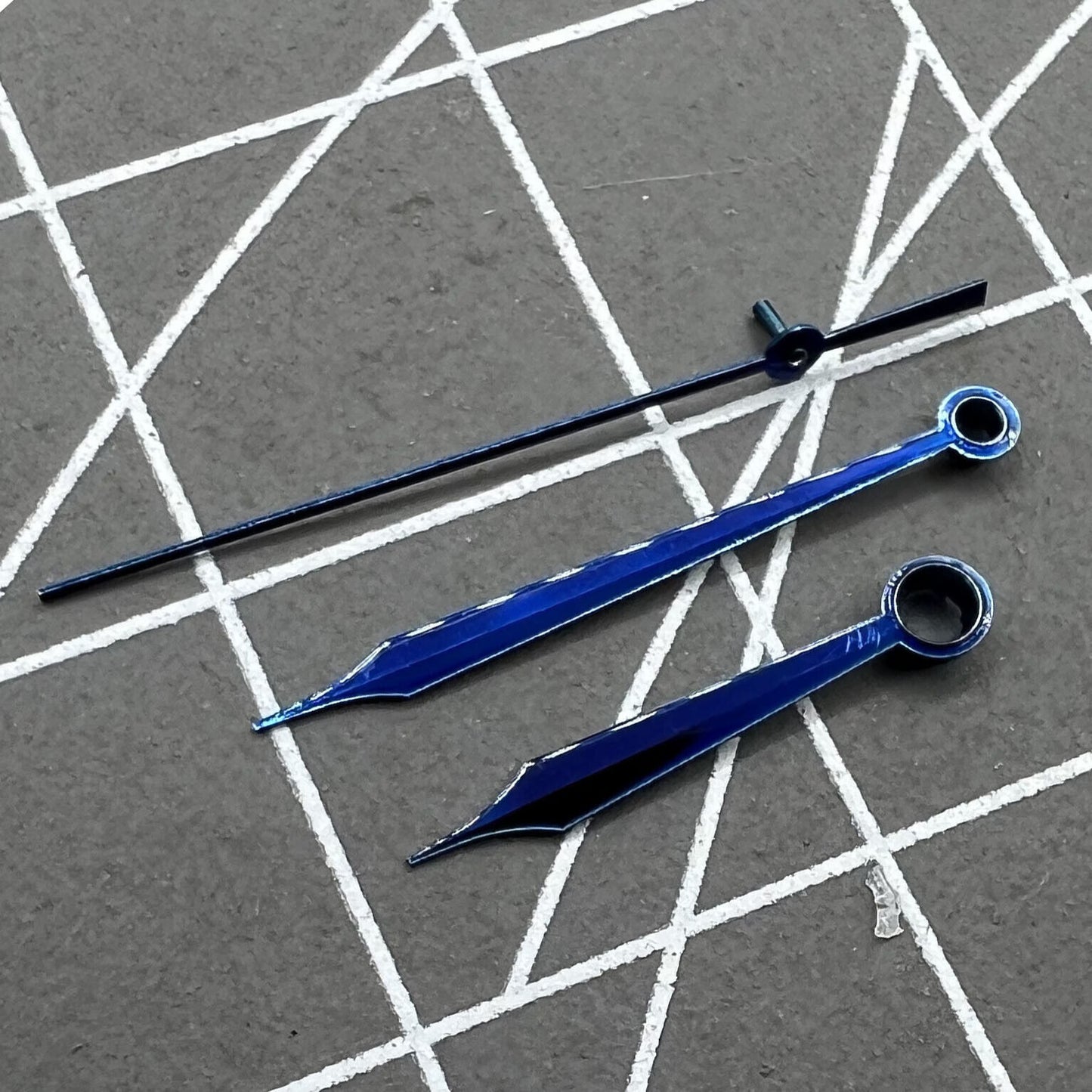 12X16.5X16.5mm Polished Blue Watch Hand Set for Movement Shanghai LB06