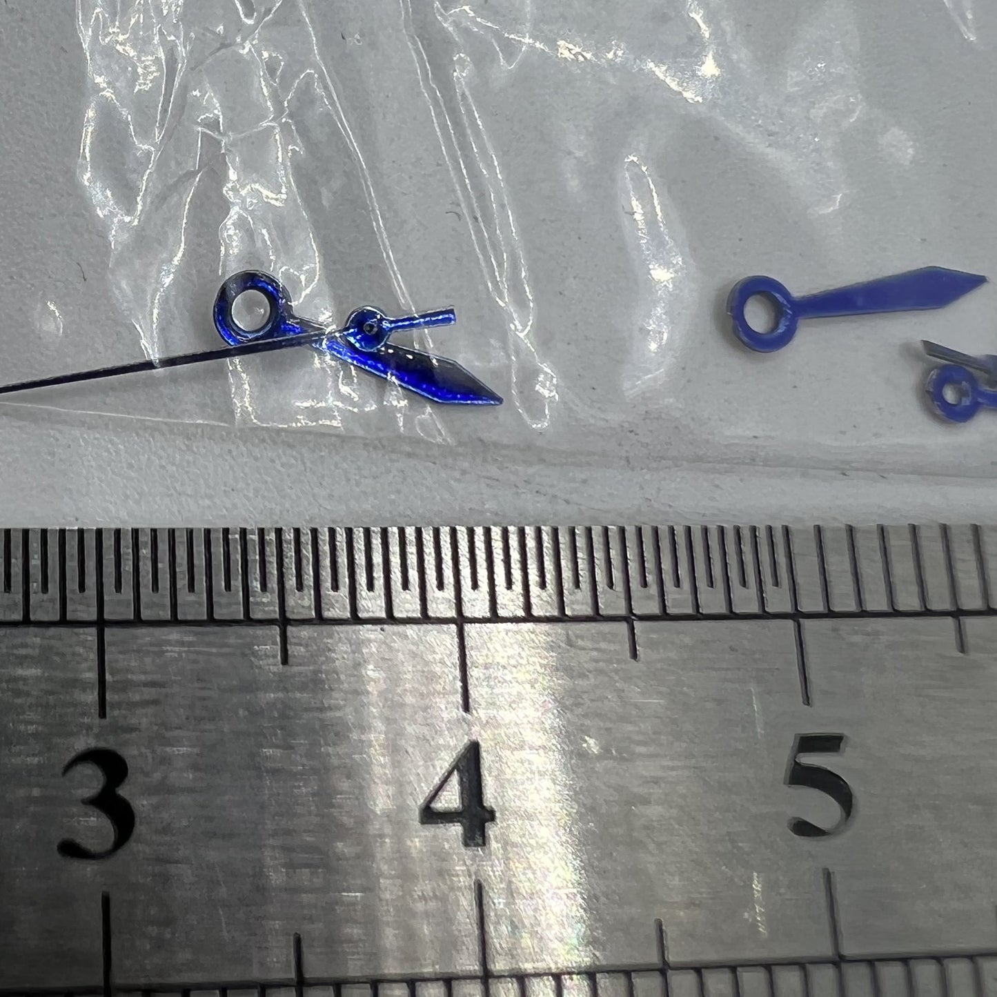 Aiguilles de montre bleues 11 mm en forme de flèche sans luminescence pour mouvement à quartz Miyota 2035 #11