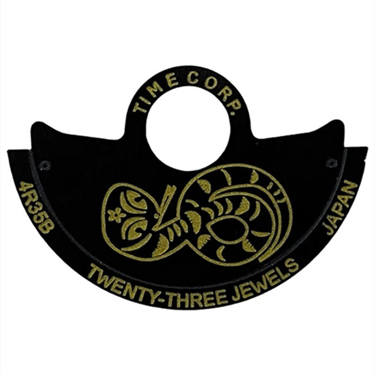 Serpent ~ Chine Zodiac Rotor Noir Masse Oscillante Superposée pour Mouvement NH35 NH36