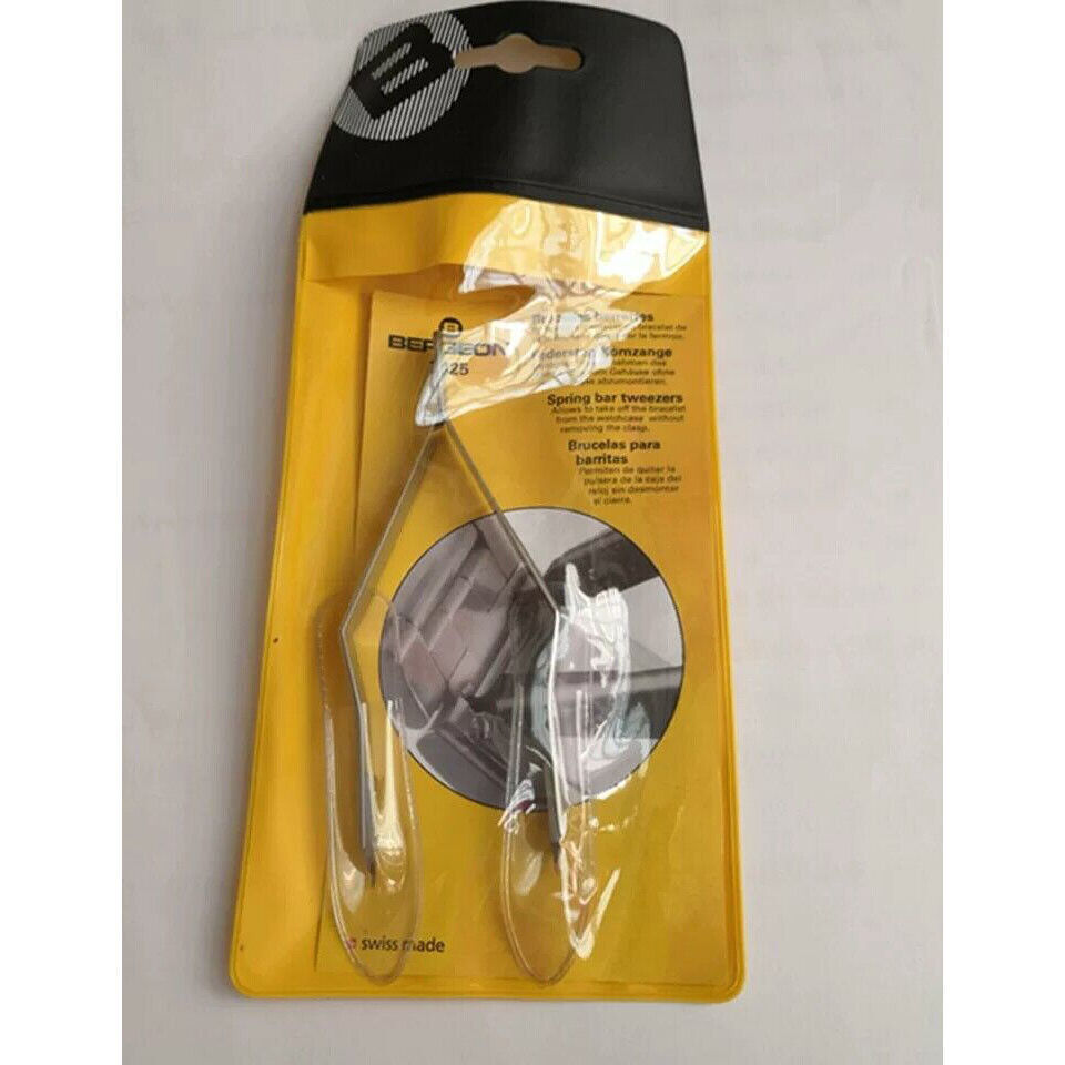 Bergeon 7825 Spring Bar Tweezer Lug Removal Fitting Tool Swiss Watchmaker