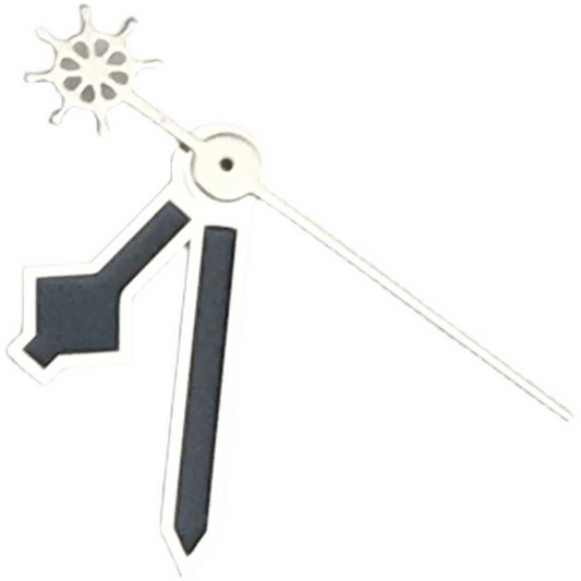 Watch hands set for NH35A/NH36A A40 movement, precise 8.5x12x12.5mm size, ideal for watch repairs.