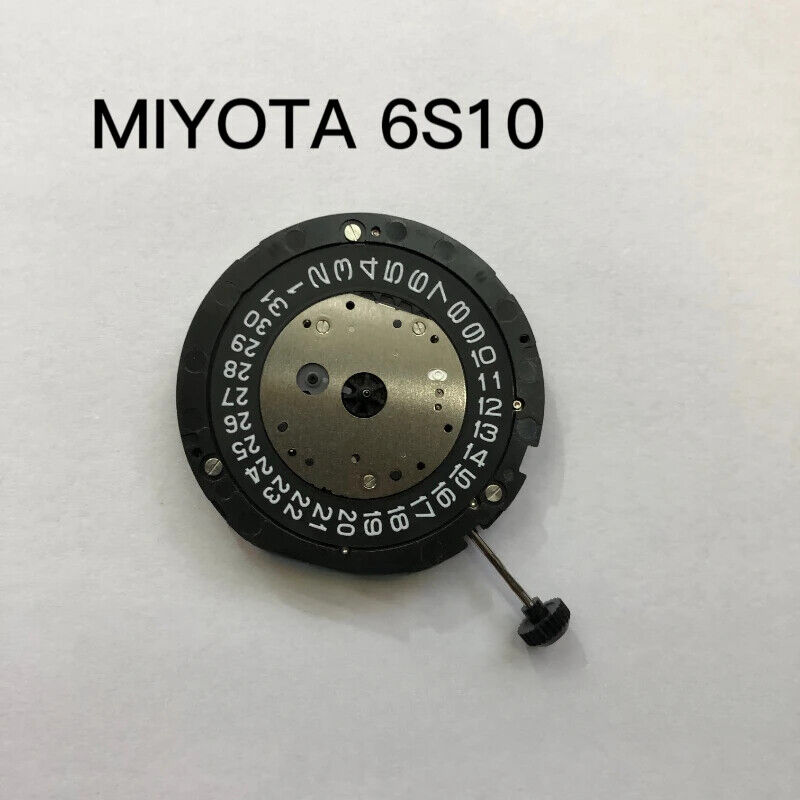 New Japan Made Original MIYOTA 6S10 Movement Quartz Movement Black Disk Date At 3
