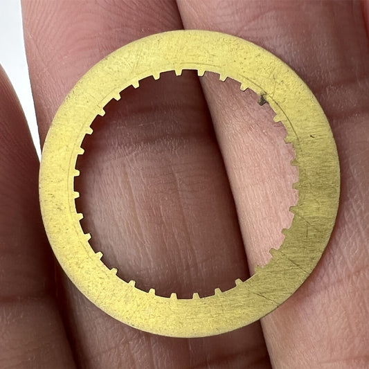 OM Font Date Disk for ETA 2824 watch movement, date wheel positioned at 6 o'clock, precision fit.