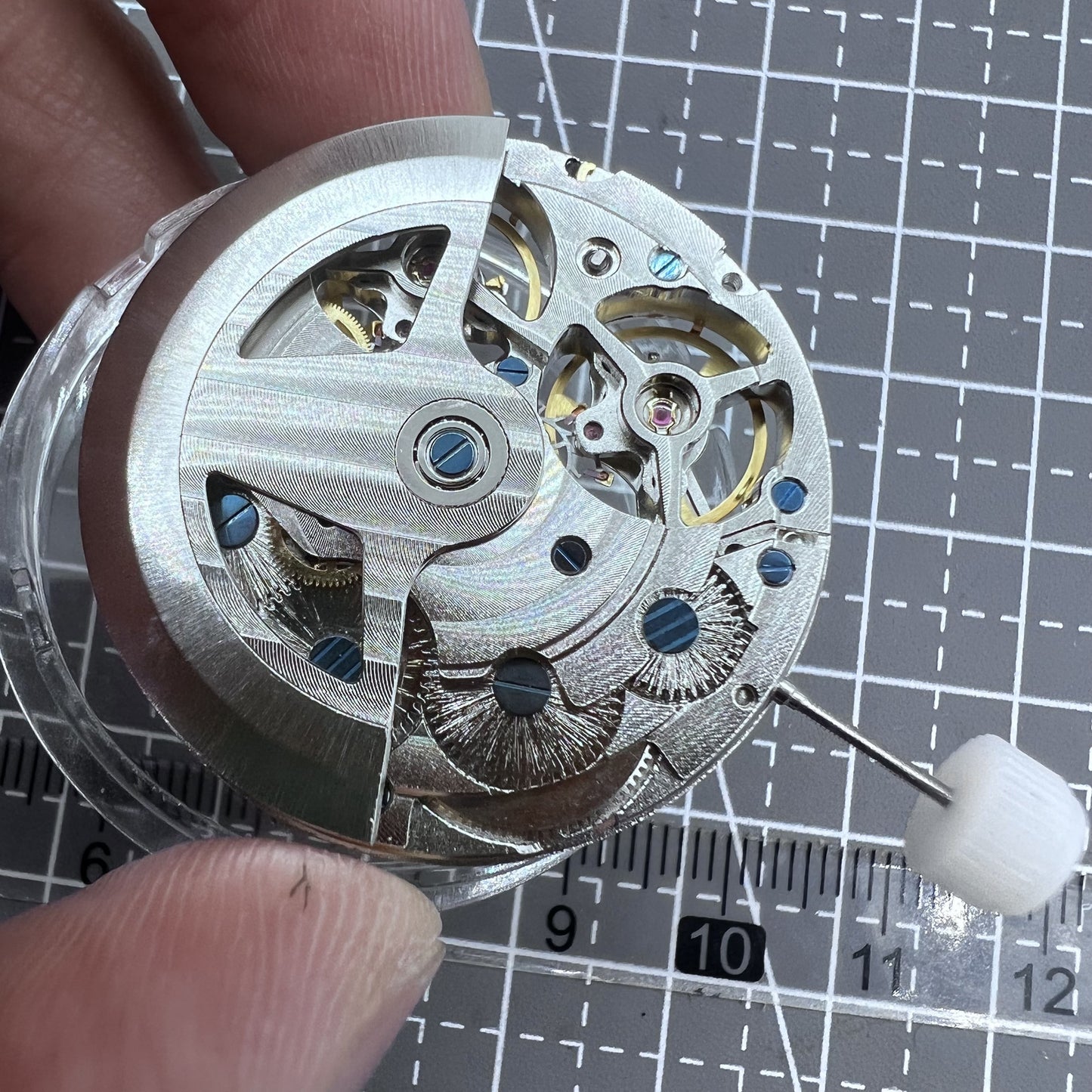 Multifunktionales automatisches mechanisches Uhrwerk mit Doppelunruh