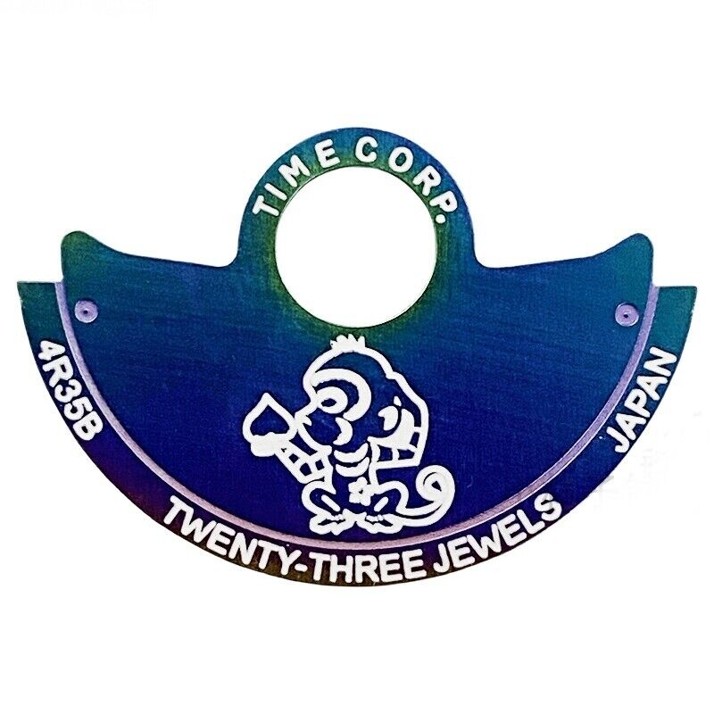 Singe~Blanc Police Chine Zodiaque Couleur Chromatique Rotor Superposition pour NH35 NH36 7S26