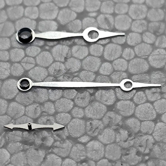 Polished blue watch hands set for Mingzhu 2813 movement, precision design for timepieces.