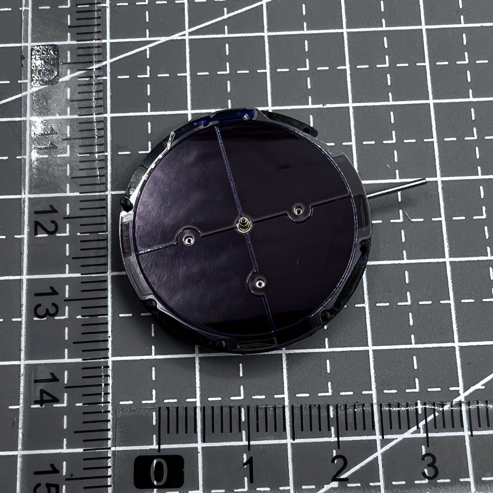 Japan VS3JA quartz watch movement with eco-drive solar power for accurate, eco-friendly timekeeping.