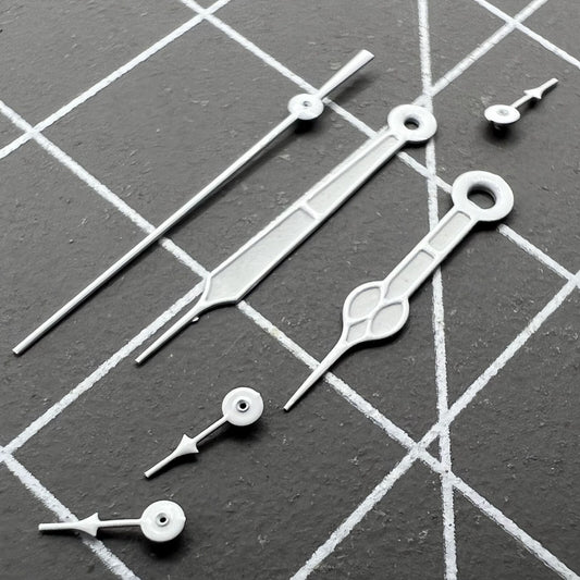 16mm white trim green luminous watch hands for Miyota OS10 OS20 OS60 OS80, precision accessory.