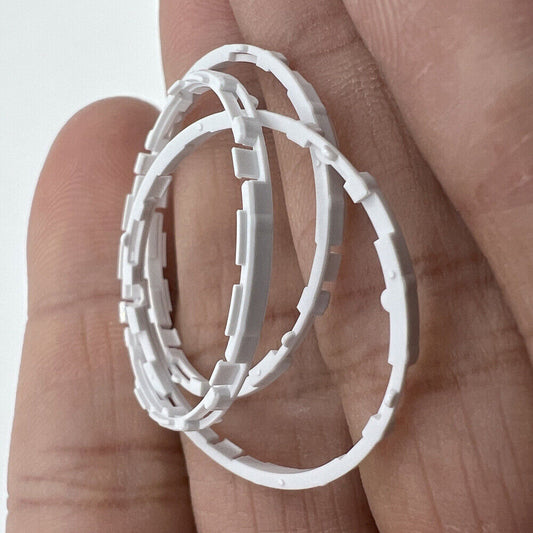 Plastic watch case movement cushion spacer ring for Miyota 9015 movements, compatible with various brands.