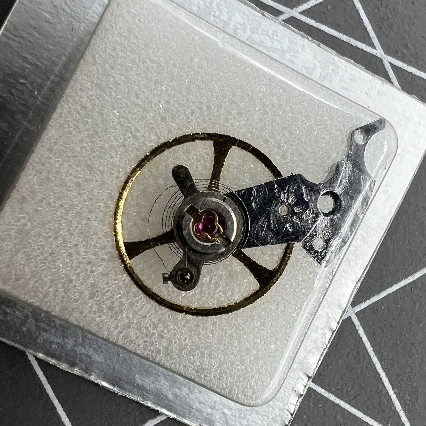 Balance wheel with splint for SHANGHAI watch movement 2824, 2836, 2834, precision replacement part.