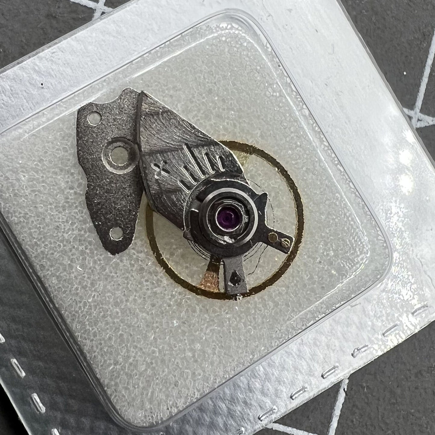 Original Japan Balance Wheel with Splint for Miyota 9015 movement, precise watch accessory for smooth timekeeping.