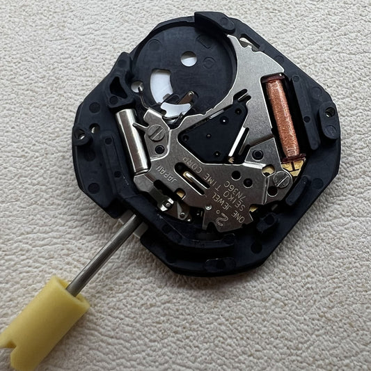 Seiko 7N36C quartz movement for precise timekeeping in watch accessories, Japan-made quality.