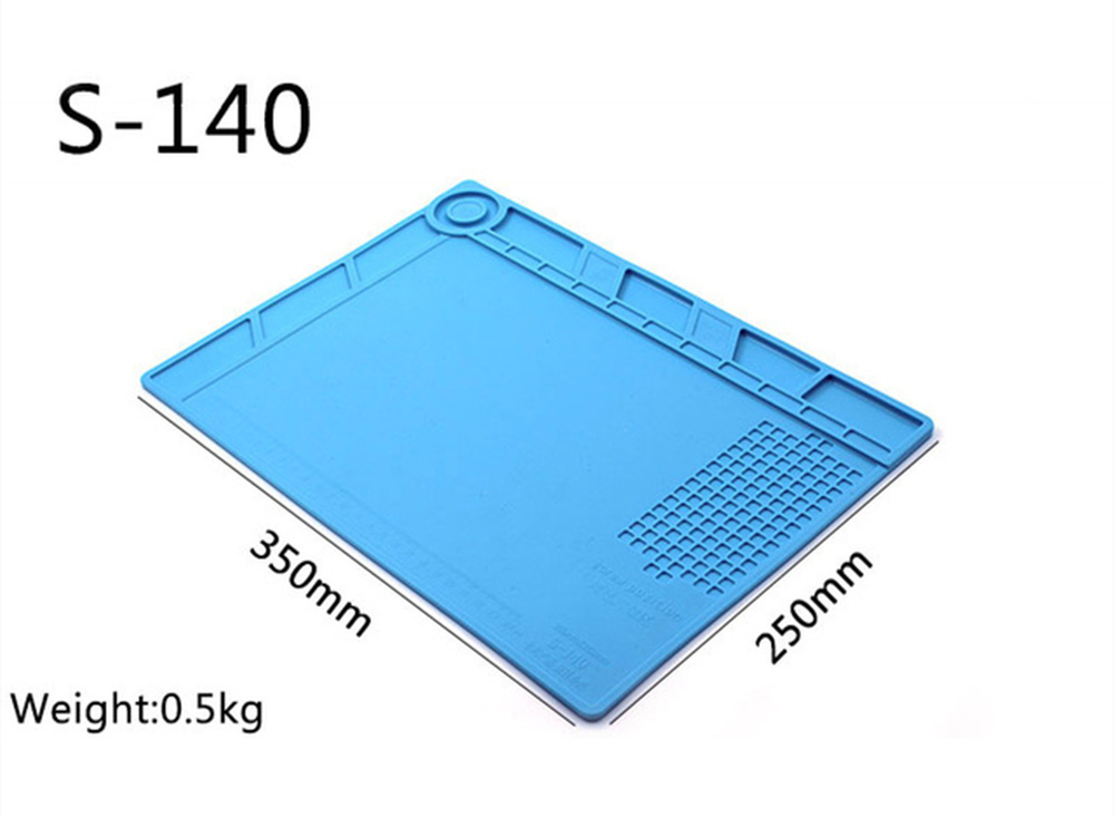 Heat-Resistant Soldering Station Silicon Soldering Mat Work Pad Desk Platform