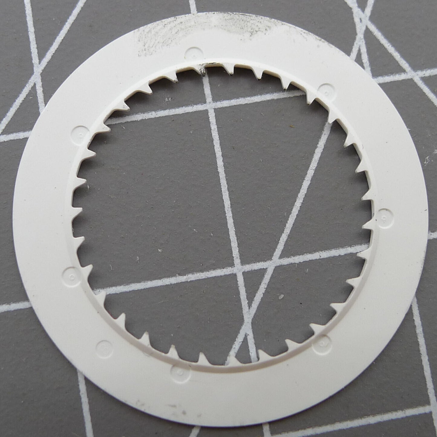 Green font date disk wheel for NH35 watch movement, black background for clear readability.