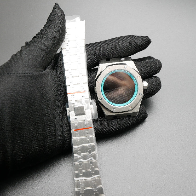 42MM 316L Edelstahl Uhrengehäuse Armband Lünette für NH35/NH36/4R35 Uhrwerk