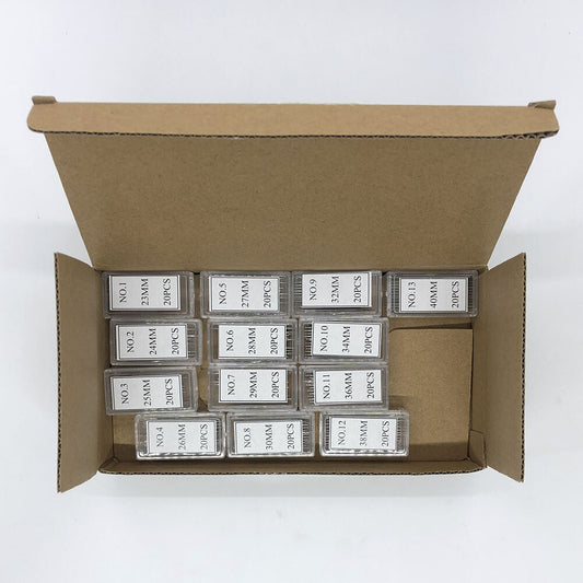 AB-605EL150 stainless steel spring bars set, 260PCS, 1.5mm diameter for watch strap repair.