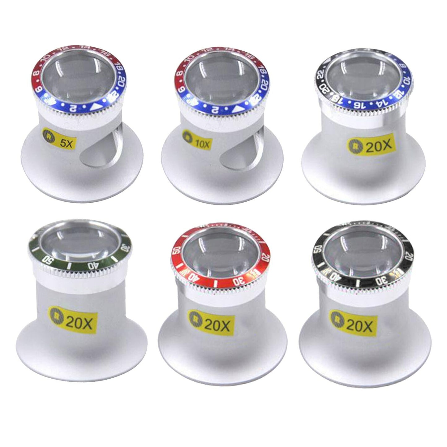 Jewelers Loupe Magnifier Glass Premium Aluminum Magnifying Eye Loop