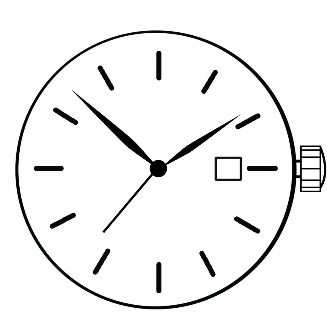 Hattori Epson TMI VJ14 VJ14B Watch Quartz Movement Date At 3/6 Japan Made