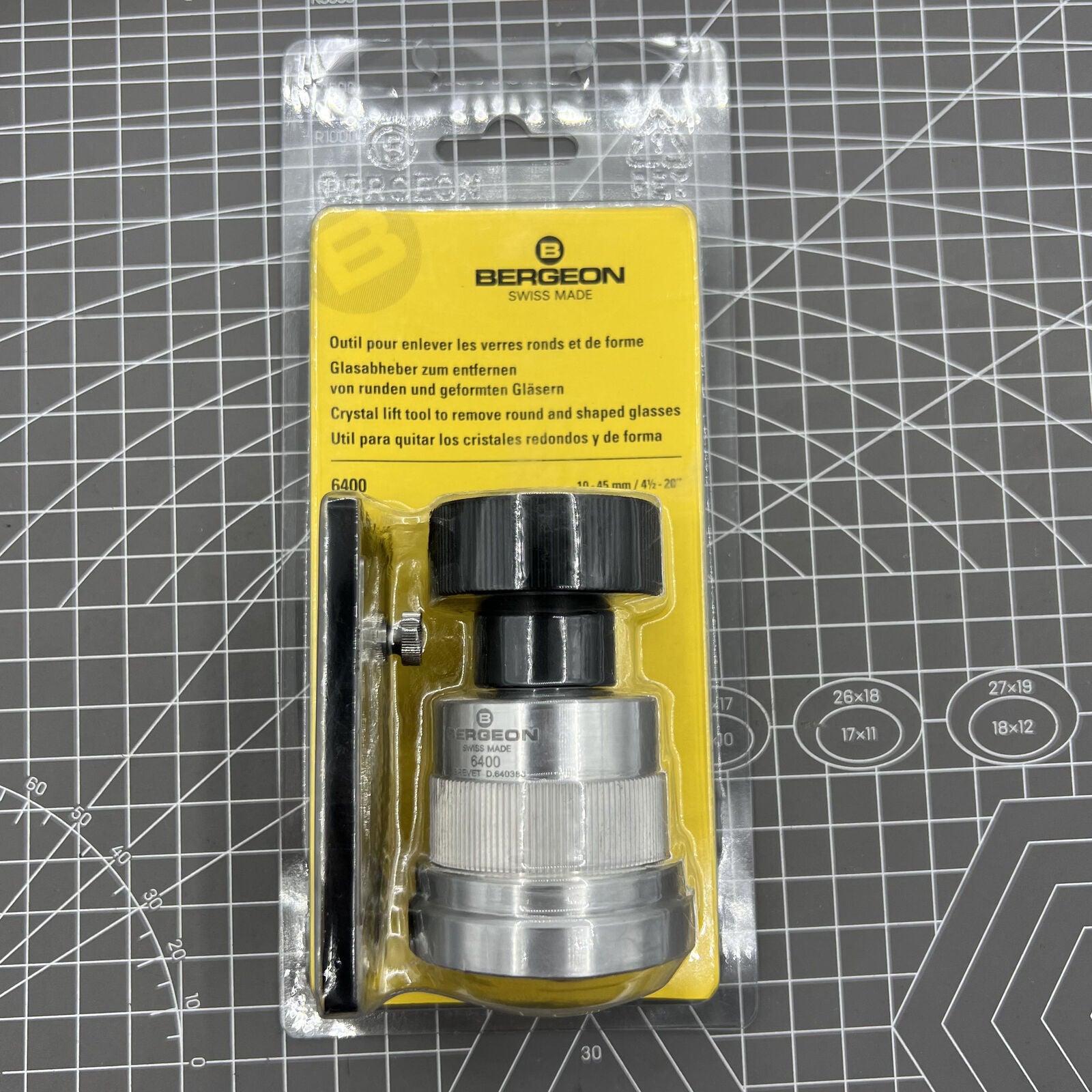 Swiss Bergeon 6400 Crystal Lift tool for precise watch crystal installation and removal in watch accessories.