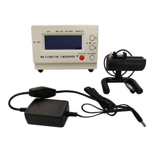 LCD Timegrapher M-1000 for precise watch timing and repair diagnostics.