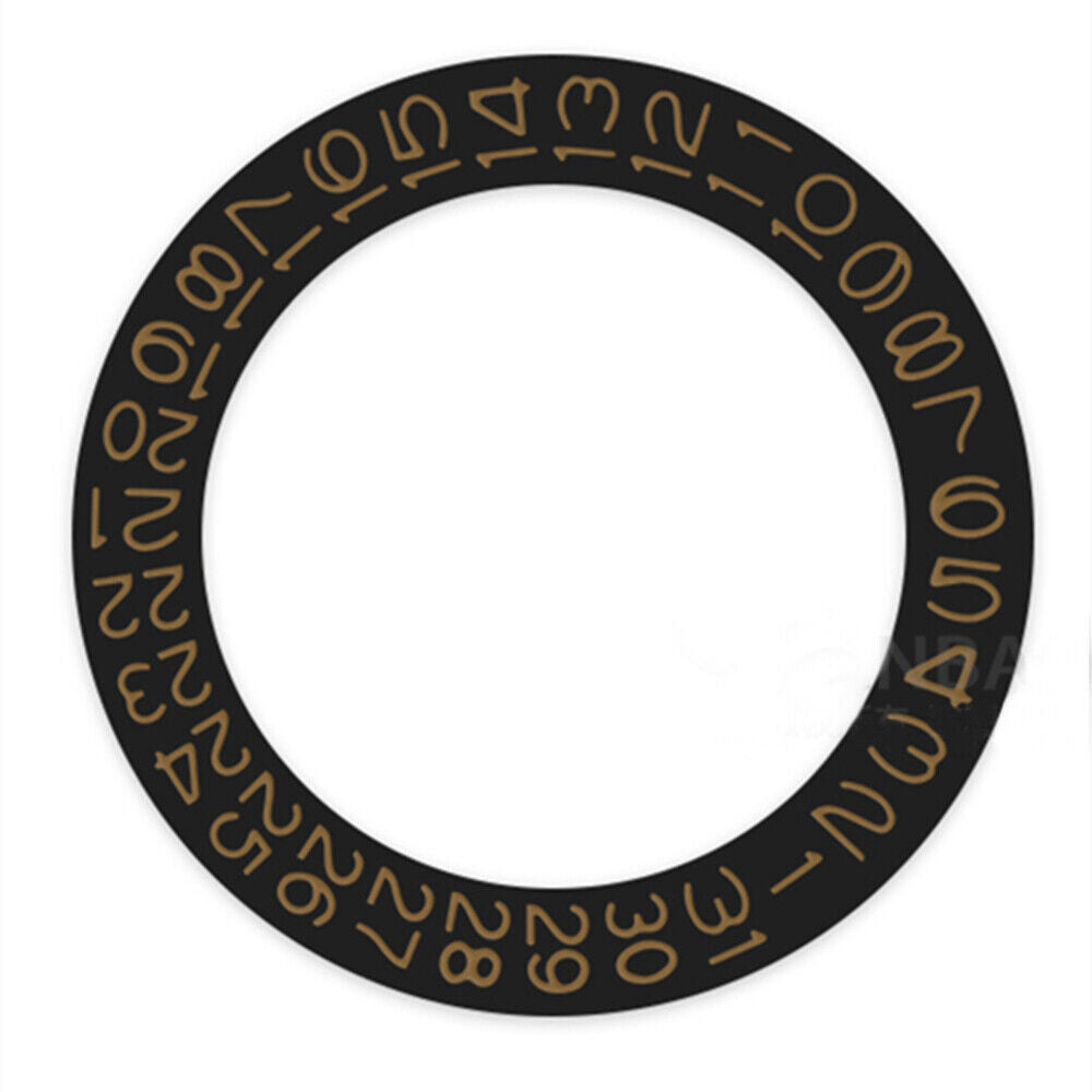 Black Background Golden Character Date Disk Date Wheel for Seiko NH35 NH36