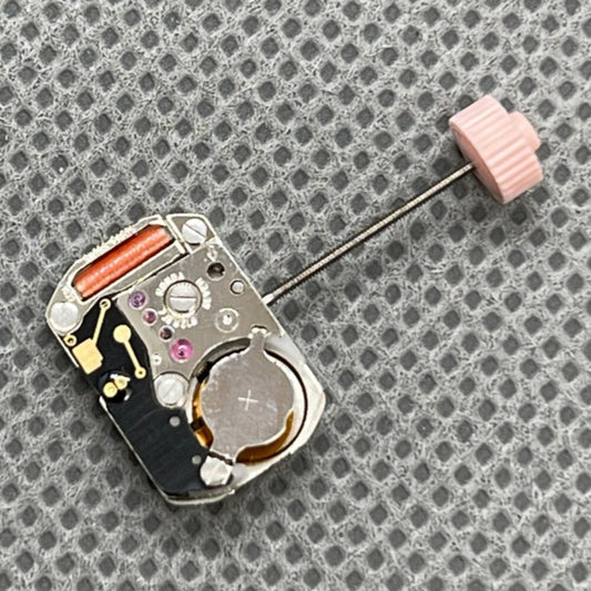 Ronda 1032 quartz watch movement with Swiss parts, ideal replacement for precision watch repairs.