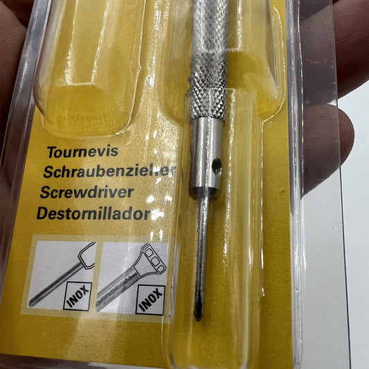 Bergeon 30081-C-150 ergonomic 1.50mm Phillips screwdriver for precise watch accessory repairs.