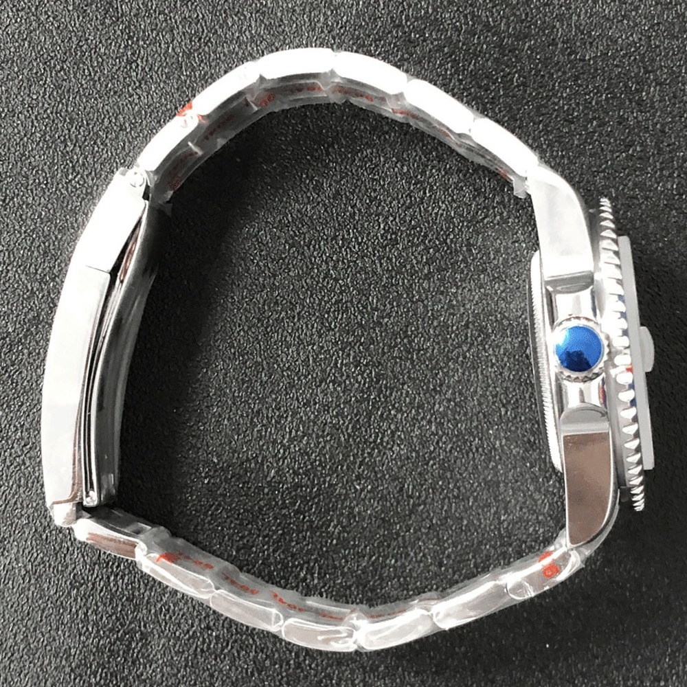 Montre 40 mm, boîtier en verre saphir, bracelet en acier 316L, compatible avec la NH35 japonaise