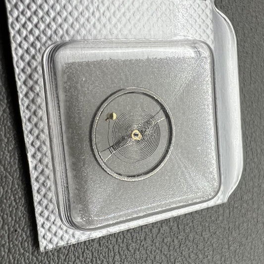 1. China Silver balance wheel set for 7009 movement, precision watch accessory.