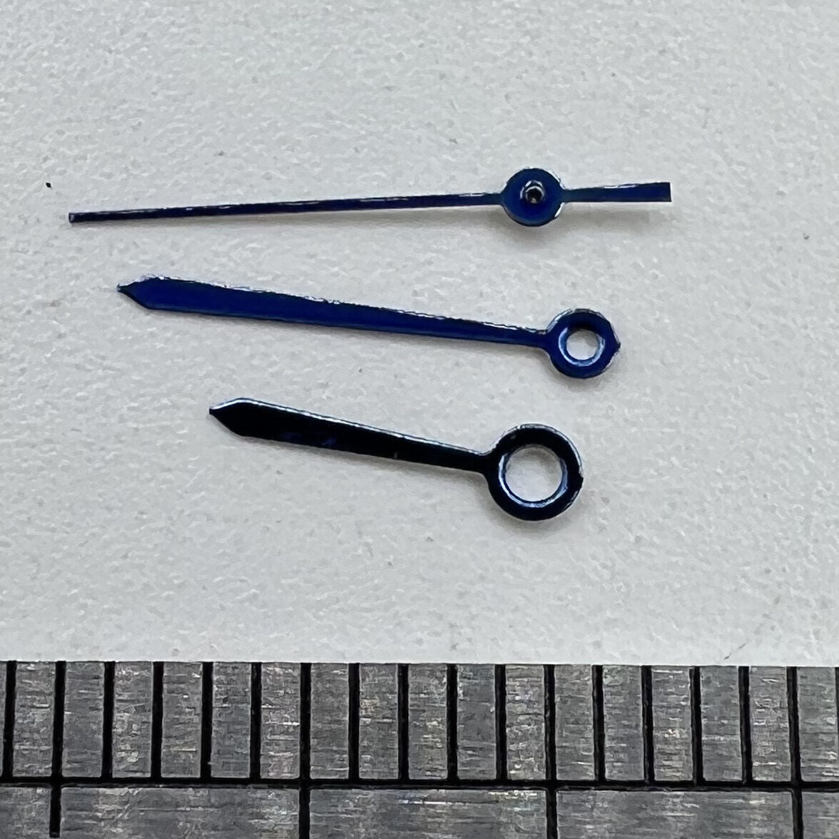 Uhrzeiger, 10 mm, hellviolett, Pfeilform, für Quarzuhrwerk Ronda 763